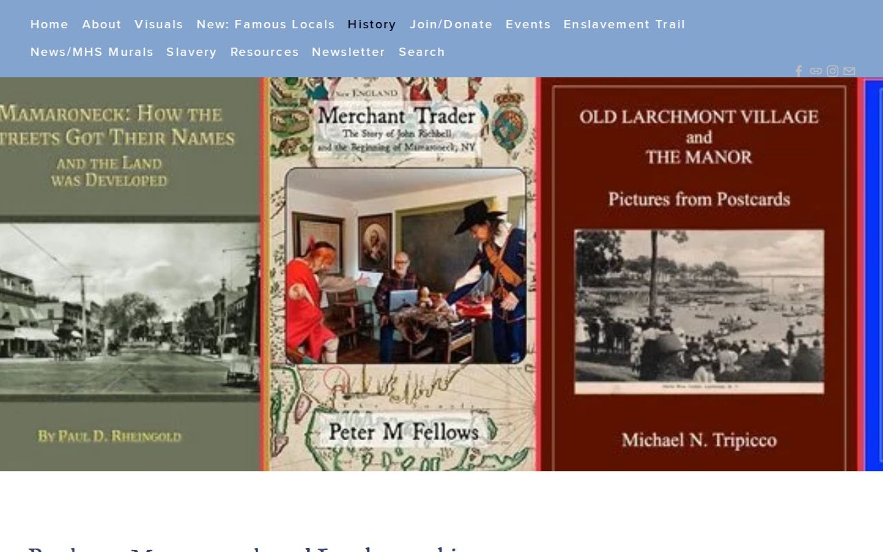 Mamaroneck city directory local-history resource from the Historical Society
