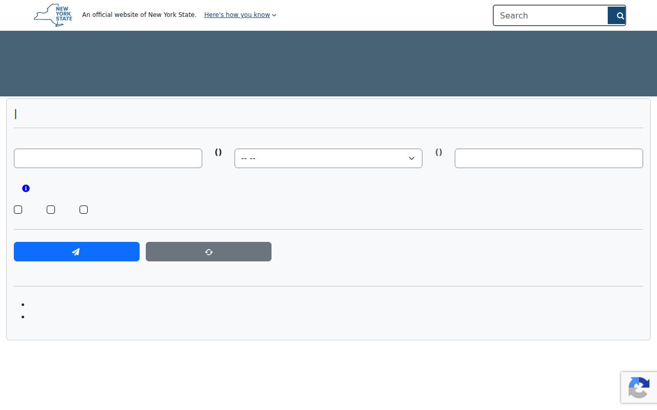 Mamaroneck resident lookup reference for the New York registry search form